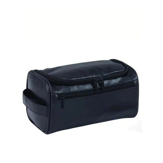 Men's Minimalist Waterproof PU Leather Travel Toiletry Bag - Hanging Compact Zipper-Closure Organizer, Leakproof Pouch, Durable for Travel & Grooming, Bathroom Counter Storage, Birthday Gifts for Boyfriends, Father's Day Gifts, Sohochic