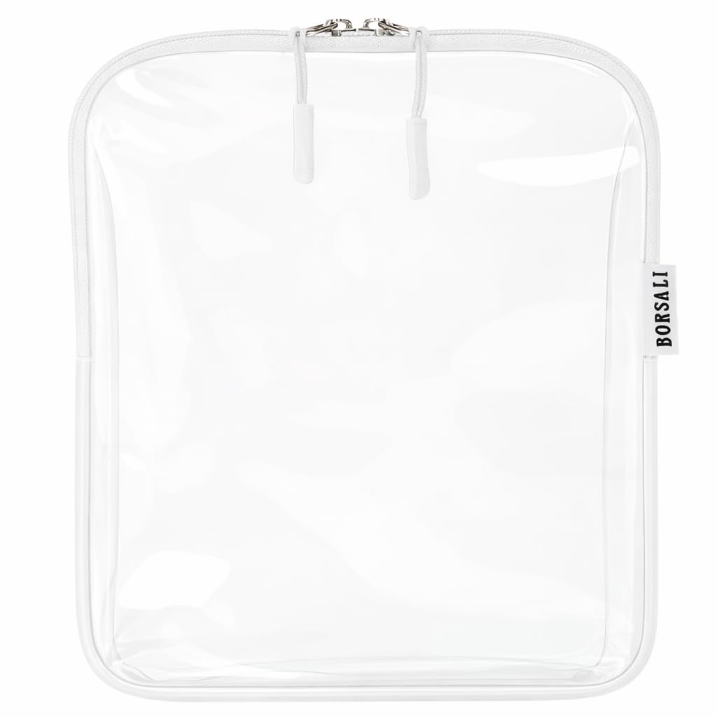 TSA Approved Toiletry Bag - Clear Quart Size for 3-1-1 LIquids - 4 Pack