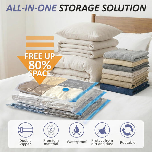 Vacuum Storage Bags with Hand Pump, Vacuum Seal Space Saver Bags,25 Combo