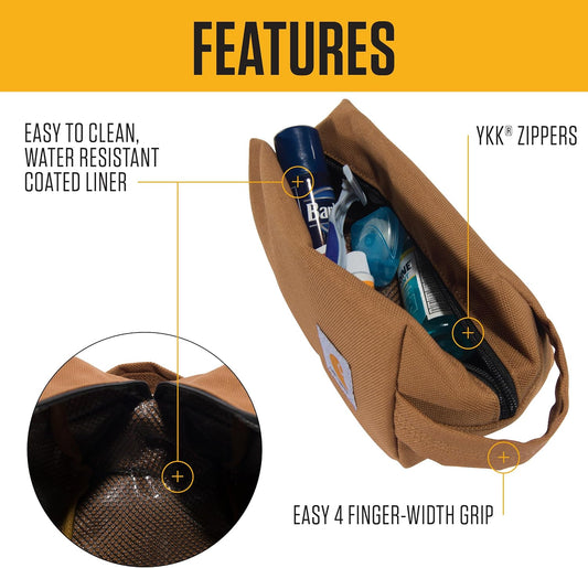 Carhartt Classic Zippered Travel Kit Black
