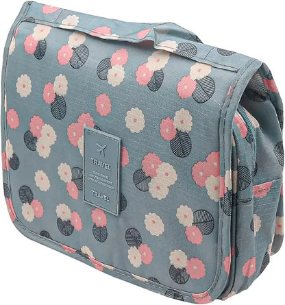 Kono Travel Hanging Toiletry Wash Bag Men & Women, Waterproof Multifunctional Toiletries Makeup Cosmetic Bags with Hanging Hook, Women’s Cosmetic Bag for Full Sized Container