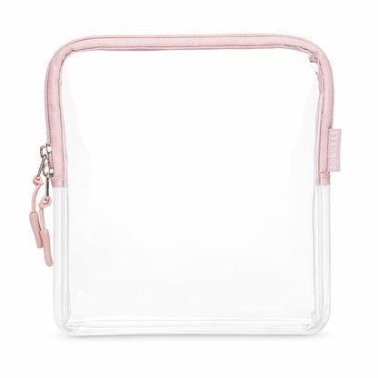 TSA Approved Toiletry Bag - Clear Quart Size for 3-1-1 LIquids - 4 Pack