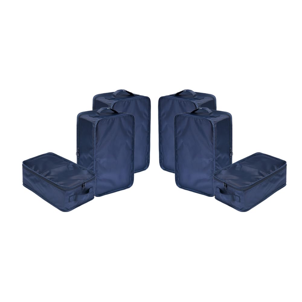 Travel Shoe Bags, Foldable Waterproof Shoe Puches Organizer-Double Layer (Multi-colored4)