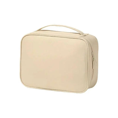 Waterproof Oxford Toiletry Bag with Divider, Y2K Portable Large Capacity Makeup Organizer for Women