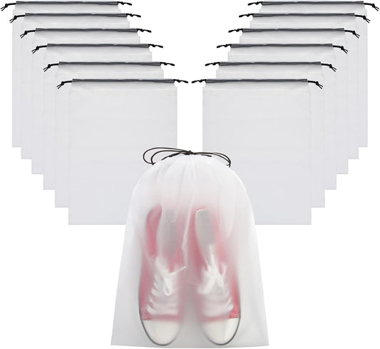 Vorspack 13 Pack Transparent Shoe Bags for Travel, 15.7 x 11.8 inches