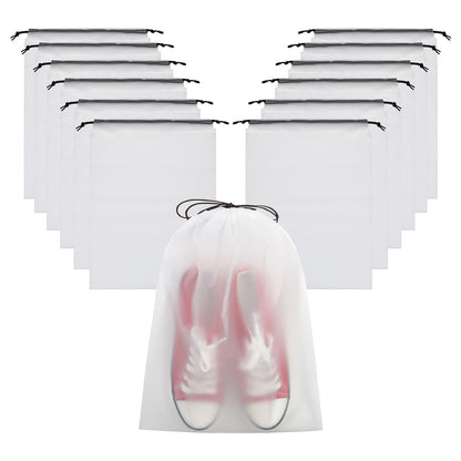 Vorspack 13 Pack Transparent Shoe Bags for Travel, 15.7 x 11.8 inches