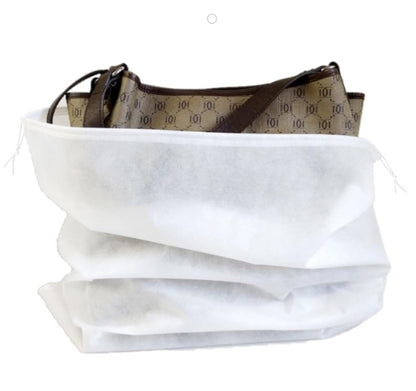 30 eco-friendly travel shoe bag storage bags, non-woven breathable dust-proof bag with rope, suitable for storing shoes and bags, isolate dust and keep shoes and bags clean and tidy. (9.8inX13.77in)