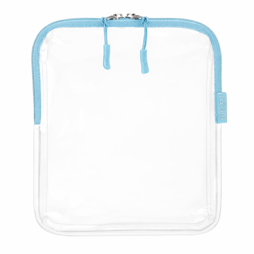 TSA Approved Toiletry Bag - Clear Quart Size for 3-1-1 LIquids - 4 Pack
