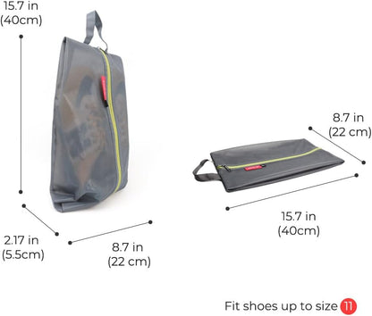 pack all Shoe Bag for Travel, Water-Resistant Shoe Pouch for Sports