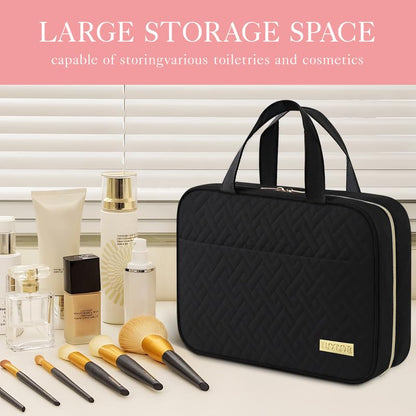 HOTOR Hanging Travel Toiletry Bag Women Men Essentials Black