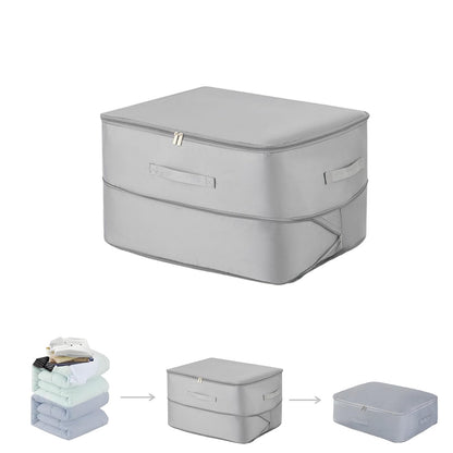 Comforter Storage Bag, Bedding & Blanket Self Compression Storage Organizer