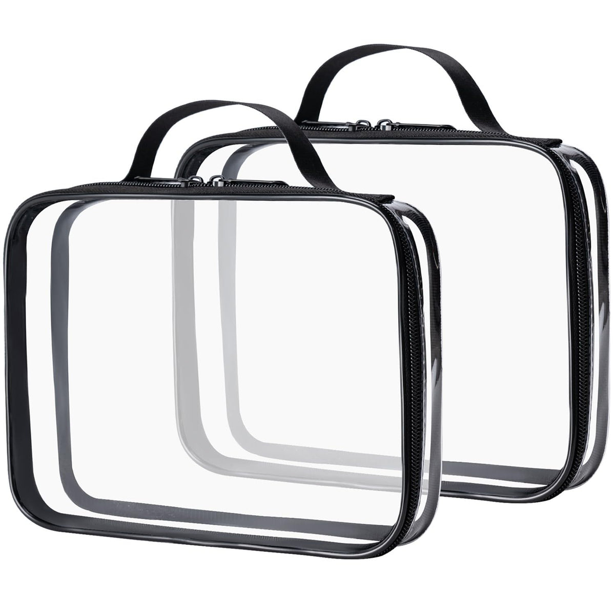 TSA Approved Toiletry Bag, 3 Pcs Clear Toiletries Bags Quart Size, Black