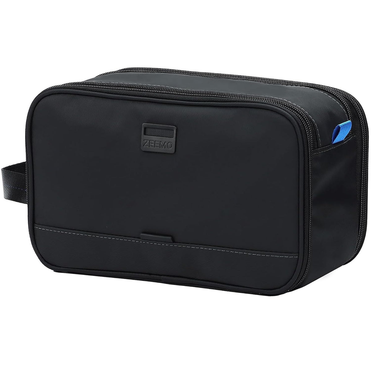 ZEEMO Travel Toiletry Bag for Men, Full Open Dopp Kit with Dual Compartment