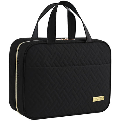 HOTOR Hanging Travel Toiletry Bag Women Men Essentials Black