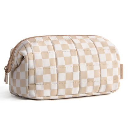 BAGSMART Makeup Bag Travel Toiletry Bag, Wide-open Zipper Pouch, Pink