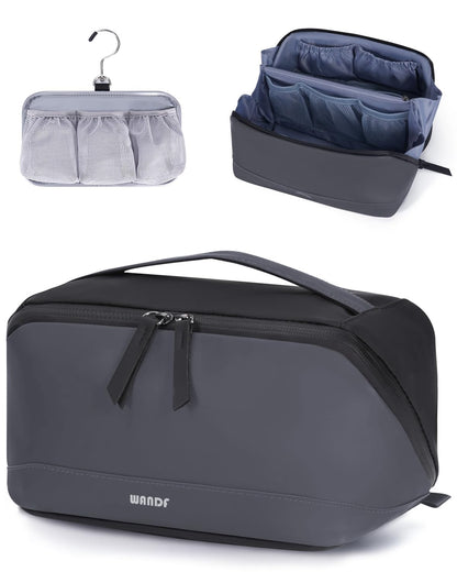 WANDF Travel Toiletry Bag for Men, Small Dopp Kit for Toiletries