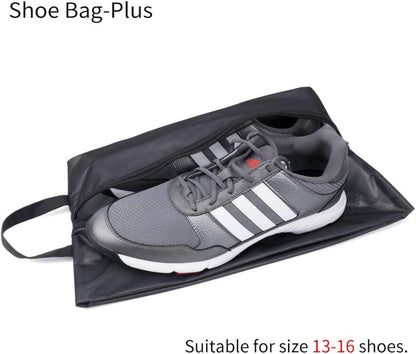 pack all Plus-Sized Shoe Bag for Travel, Water-Resistant Shoe Pouch