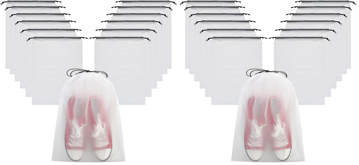 Vorspack 13 Pack Transparent Shoe Bags for Travel, 15.7 x 11.8 inches