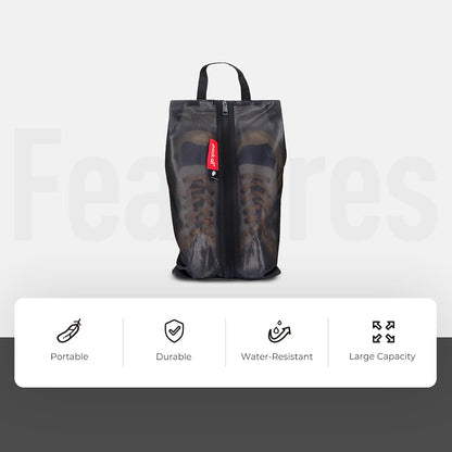 pack all Shoe Bag for Travel, Water-Resistant Shoe Pouch for Sports