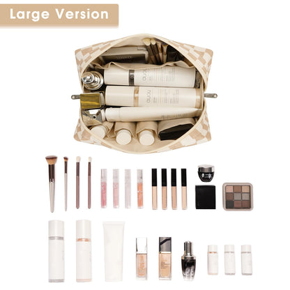 Narwey Makeup Bag Travel Toiletry Bag, Cosmetic Bag for Women Girls