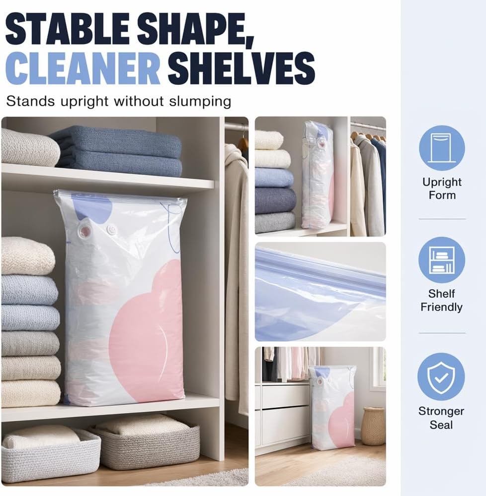 2026 New No-Pump Vacuum Storage Bags, 3D Vacuum Storage Bags, Portable Large Clothes Compression Bags for Household Use, Convenient Cube Storage Bag for Clothes, Comforters (2, 31.5 * 39.4in)