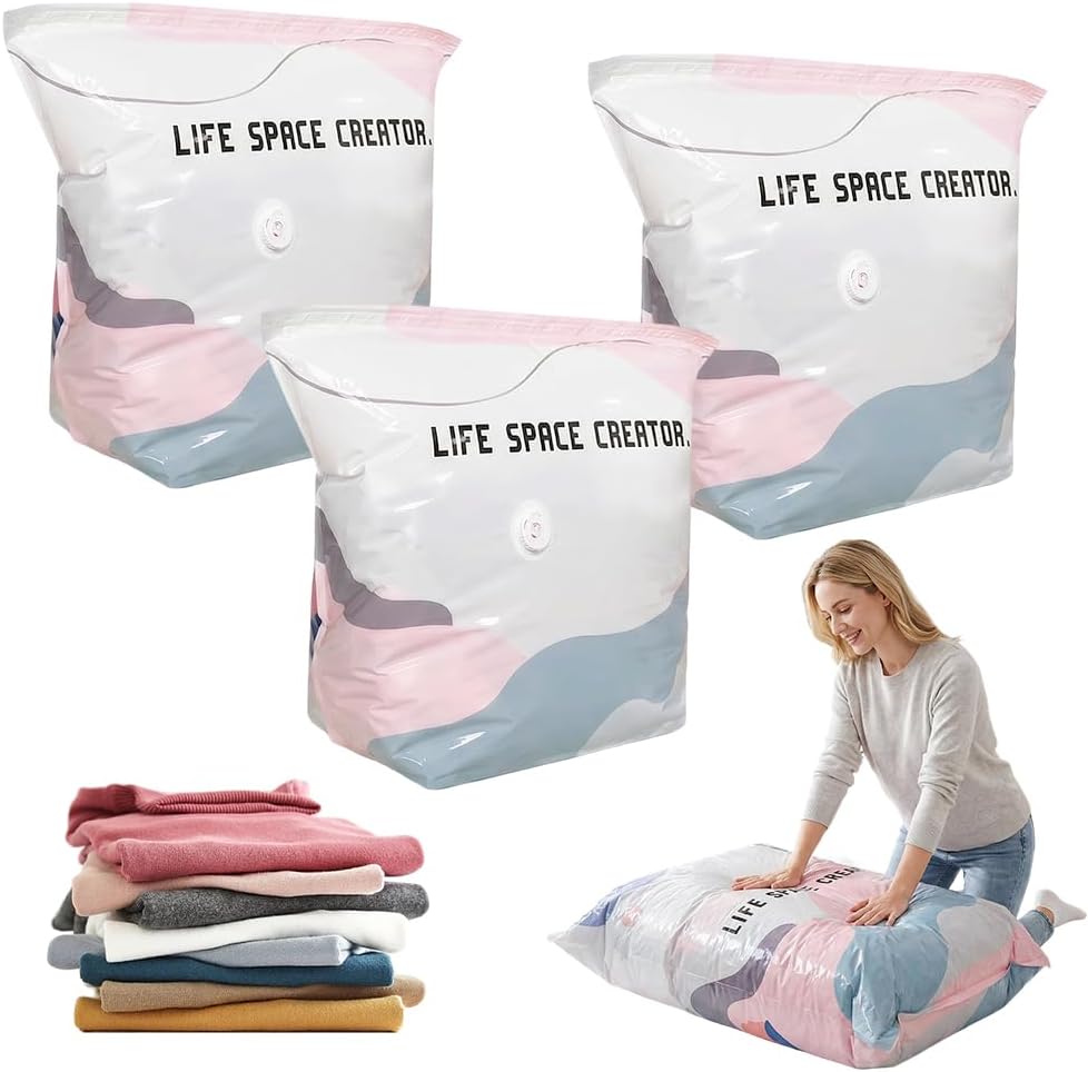 2026 New Vacuum Storage Bags for Home Clothes Compression Space Saver Bags