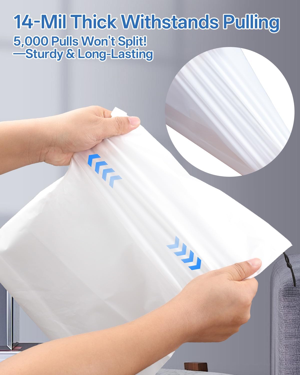 Teskyer Shoe Bags for Travel, Waterproof Drawstring Shoe Bags, 6 Pack