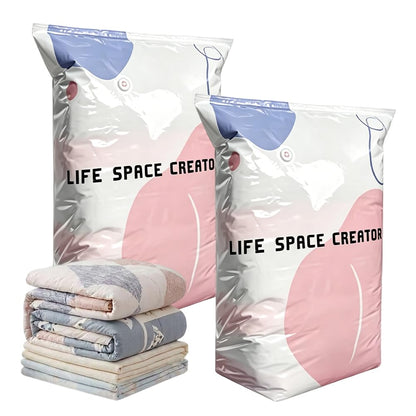 2026 New No-Pump Vacuum Storage Bags, 3D Vacuum Storage Bags, Portable Large Clothes Compression Bags for Household Use, Convenient Cube Storage Bag for Clothes, Comforters (2, 31.5 * 39.4in)