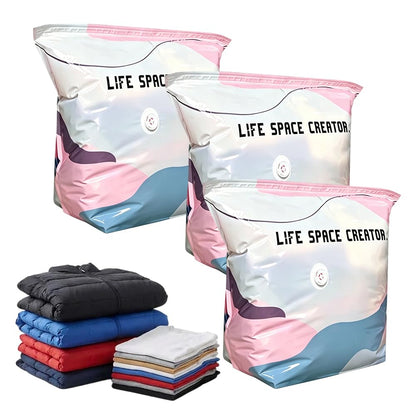 2026 New No-Pump Vacuum Storage Bags, 3D Vacuum Storage Bags, Portable Large Clothes Compression Bags for Household Use, Convenient Cube Storage Bag for Clothes, Comforters (2, 19.6 * 27.5in)