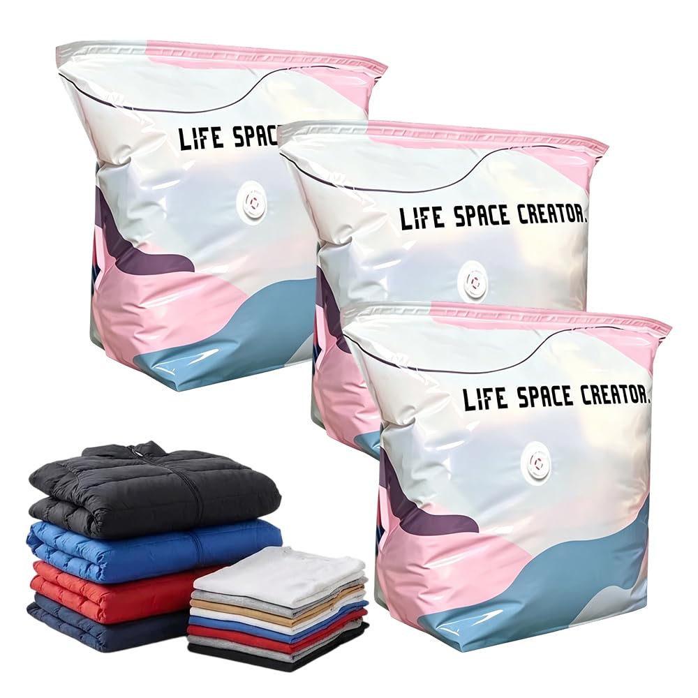 2026 New No-Pump Vacuum Storage Bags, 3D Vacuum Storage Bags, Portable Large Clothes Compression Bags for Household Use, Convenient Cube Storage Bag for Clothes, Comforters (2, 31.5 * 39.4in)