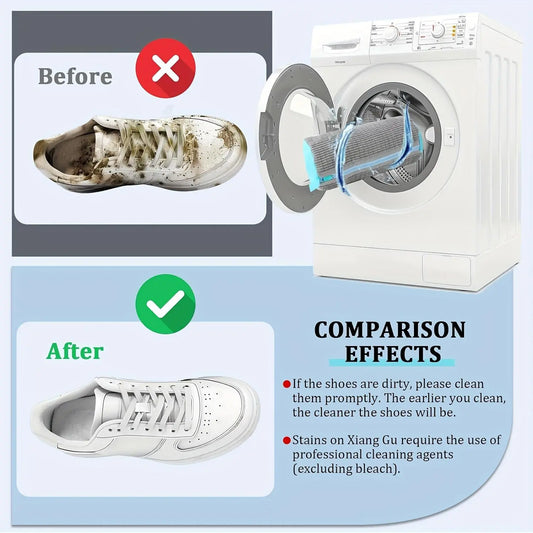 Shoe Washing Bag, Shoe Bag for Washing Machine, 2 Counts Reusable Shoe Laundry Bags, Shoe Protector Bags for All Types of Shoes, Mesh Laundry Bag, Laundry Tools & Accessories, Laundry Organizer, Laundry Products, Removable Washing Bags