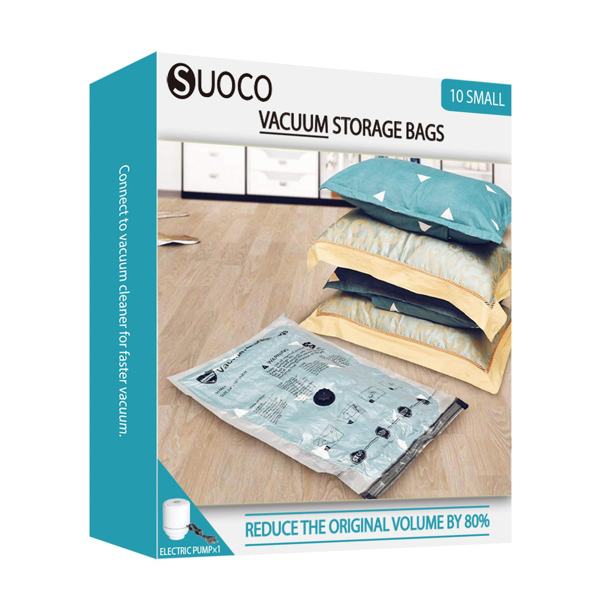 Vacuum Storage Bags for Travel & Home with Electric Pump, 28 Combo