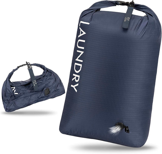 Travel Laundry Bag, Waterproof Compression Storage for Dirty Clothes