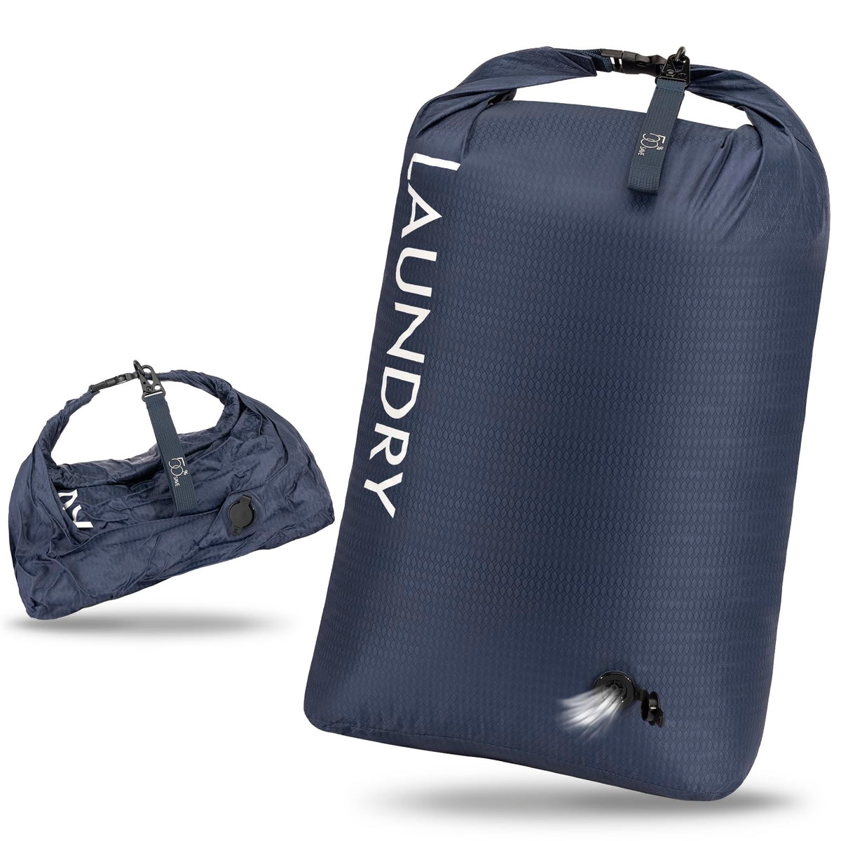 Travel Laundry Bag, Waterproof Compression Storage for Dirty Clothes