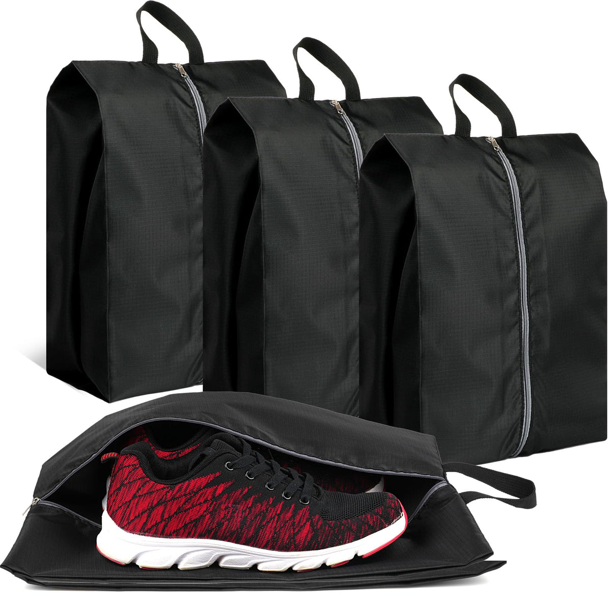 Shoe Bags for Travel, Set of 4 Pack Shoe Travel Bags for Packing Large