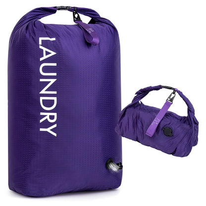 Travel Laundry Bag, Waterproof Compression Storage for Dirty Clothes