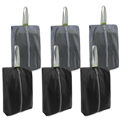 BeeGreen Shoe Organizer 6pcs Shoe Bags with Zipper Closure, Flower Design Shoe Storage Organizer with Handle Travel Bags For Men and Women, Portable Nylon Travel Gifts