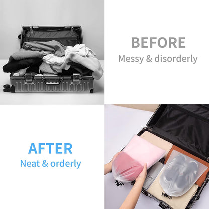 Vorspack 13 Pack Transparent Shoe Bags for Travel, 15.7 x 11.8 inches