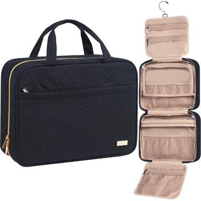 NISHEL Travel Toiletry Bag for women, Portable Hanging makeup Organizer