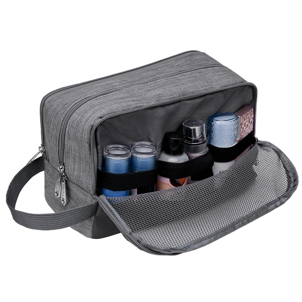 WANDF Travel Toiletry Bag for Men, Small Dopp Kit for Toiletries