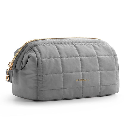 BAGSMART Makeup Bag Travel Toiletry Bag, Wide-open Zipper Pouch, Pink