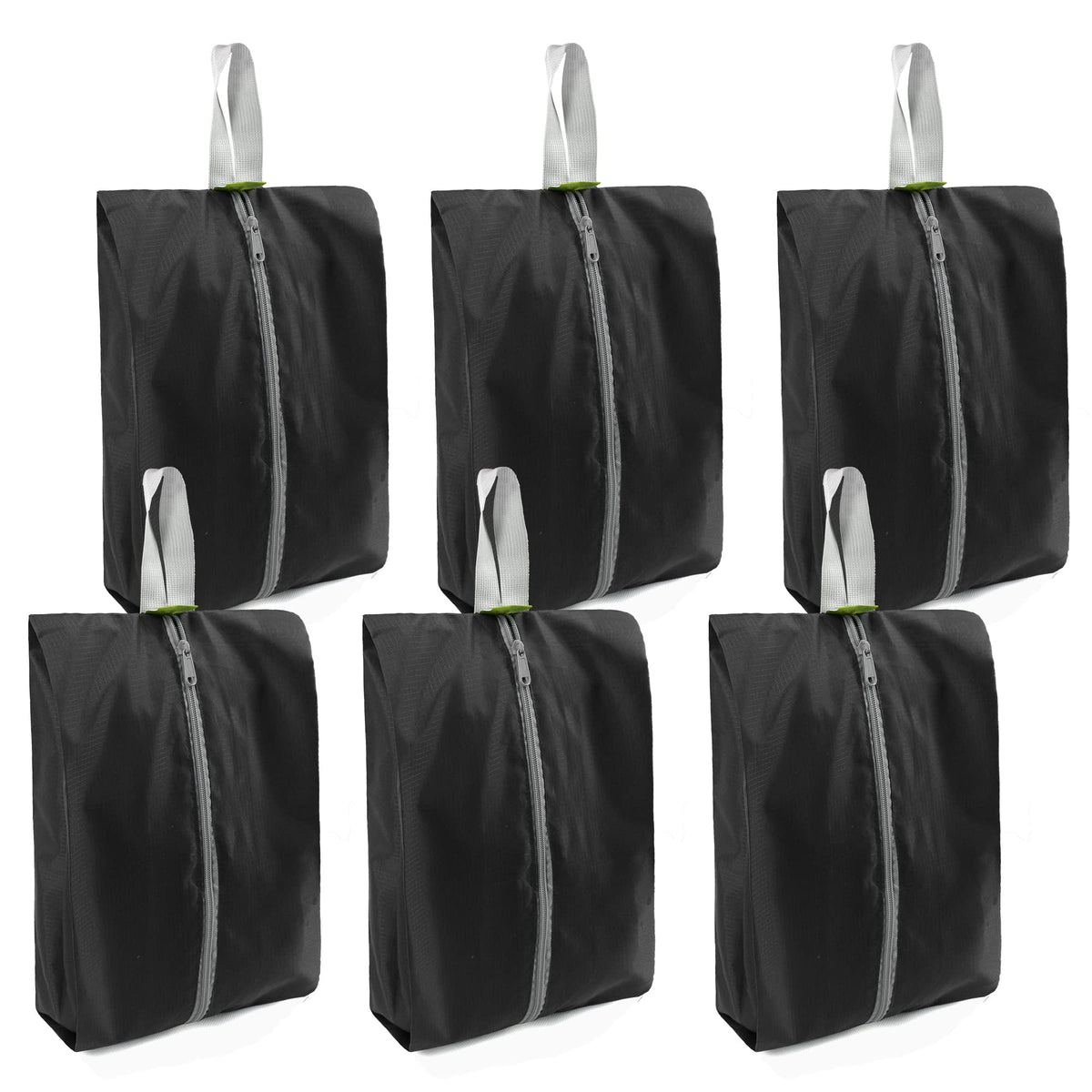 BeeGreen Shoe Organizer 6pcs Shoe Bags with Zipper Closure, Flower Design Shoe Storage Organizer with Handle Travel Bags For Men and Women, Portable Nylon Travel Gifts