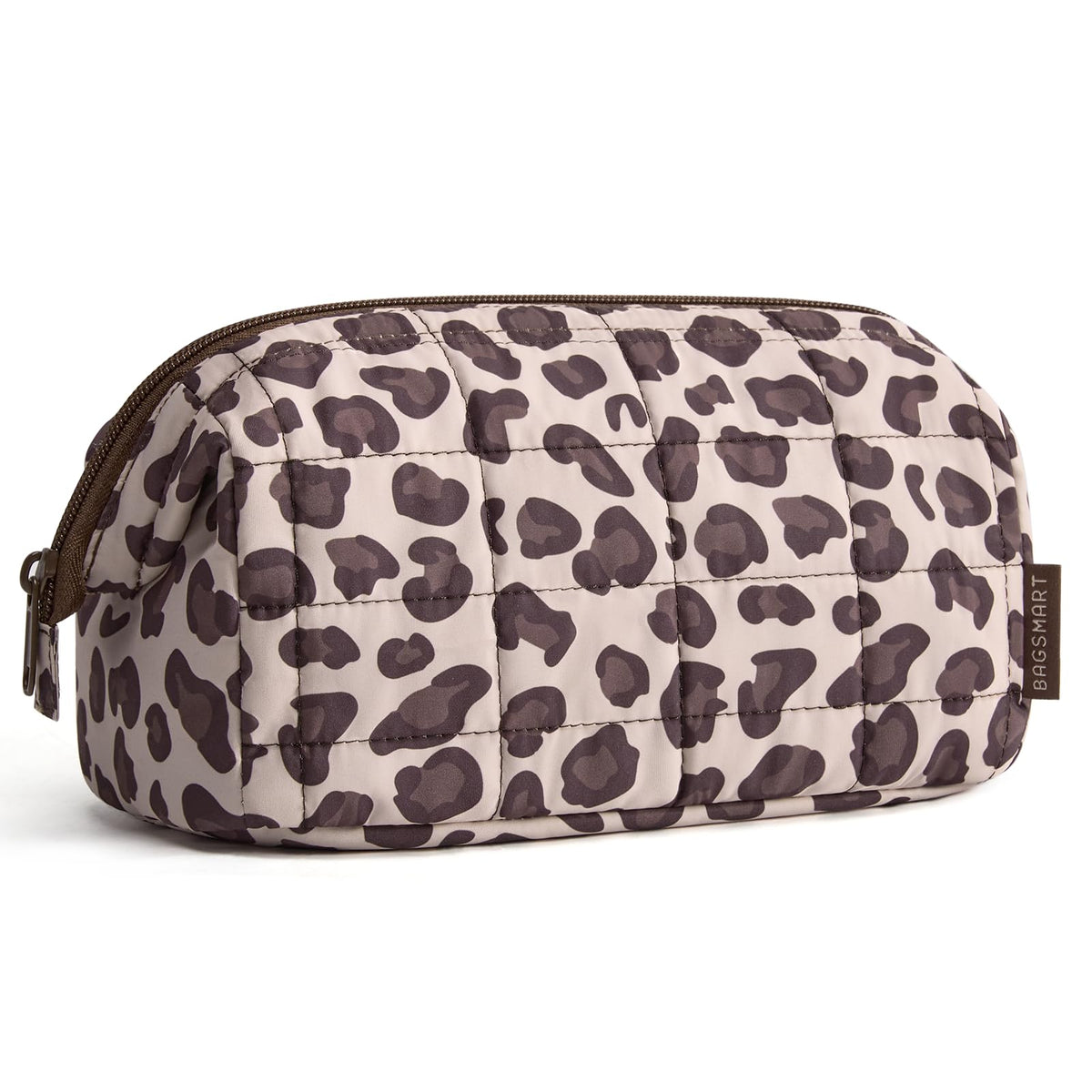 BAGSMART Makeup Bag Travel Toiletry Bag, Wide-open Zipper Pouch, Pink