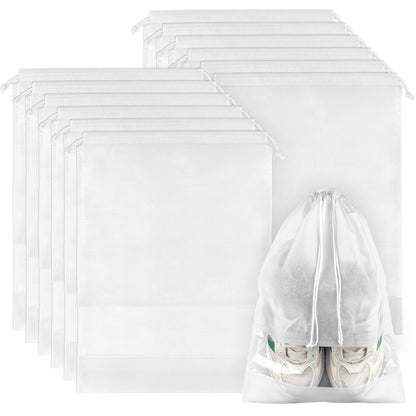 12 Pack Shoe Bags for Travel, Large Travel Shoe Bag for Packing with Window