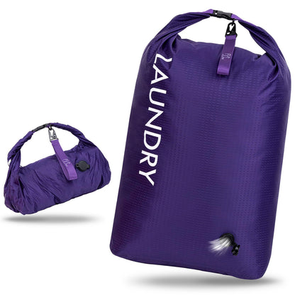 Travel Laundry Bag, Waterproof Compression Storage for Dirty Clothes