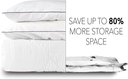 SpaceAid Jumbo Vacuum Storage Bags, Space Saver Sealer Compression Bags for Comforters, Blankets, Pillows, Bedding, Clothes (X-Large 3 Pack)