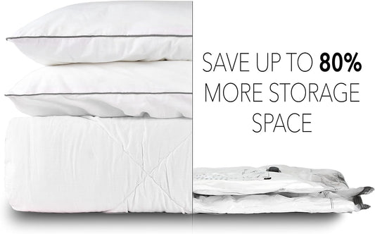 SpaceAid Jumbo Vacuum Storage Bags, Space Saver Sealer Compression Bags for Comforters, Blankets, Pillows, Bedding, Clothes (X-Large 3 Pack)