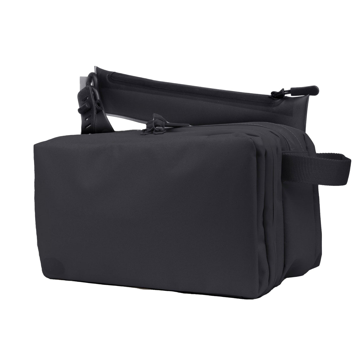 Gravel Hanging Toiletry Bag for Men and Women - Comes in 2 Sizes, Water-Resistant, Durable, Compact, Dopp Kit Travel Toiletry bag (Black, Plus)