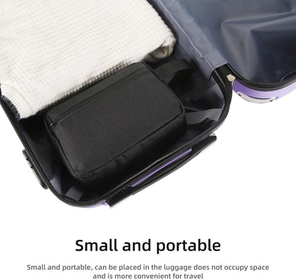 Icramsy Travel Toiletry bag Toiletry bag for women men Hanging Cosmetic bag Travel accessories for Women Men (Black)