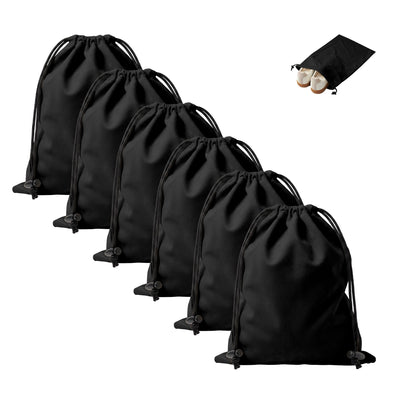 6 PCS Flannel Cloth Shoe Bags for Travel & Packing for Women & Men